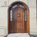 Solid Wood Arched Exterior Door